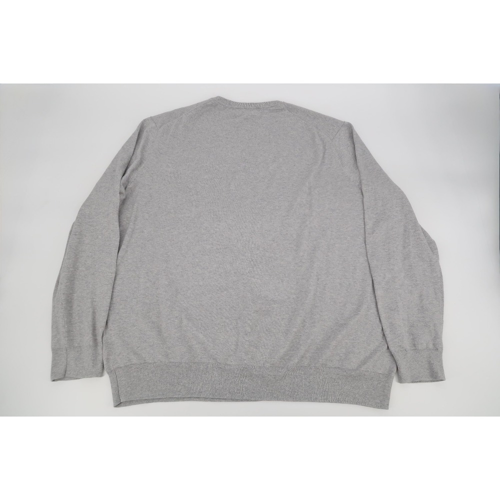 Polo Ralph Lauren Men's‎ 3XLT Tall Gray Lightweight Knit Sweater V-Neck Pullover - Picture 6 of 11